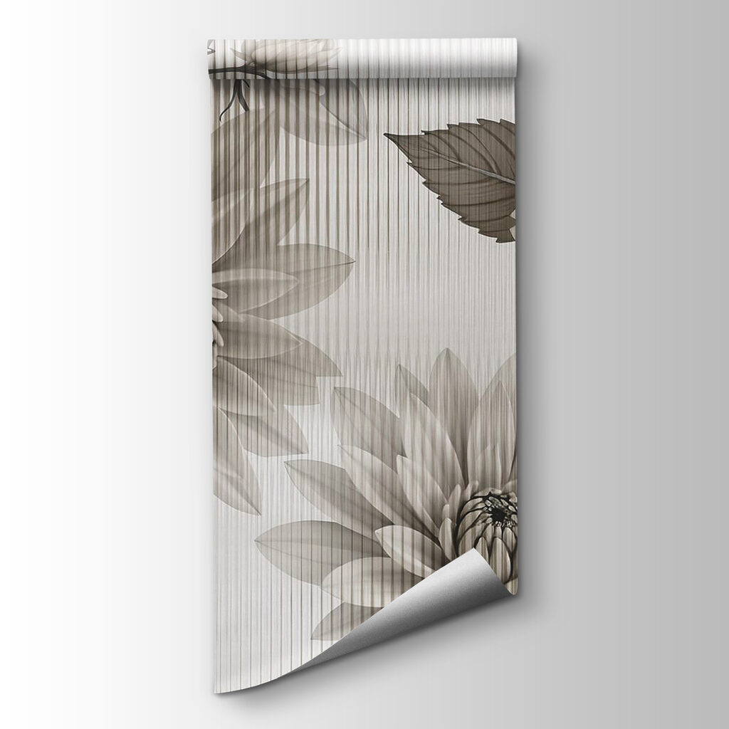 Elegant floral design in muted tones