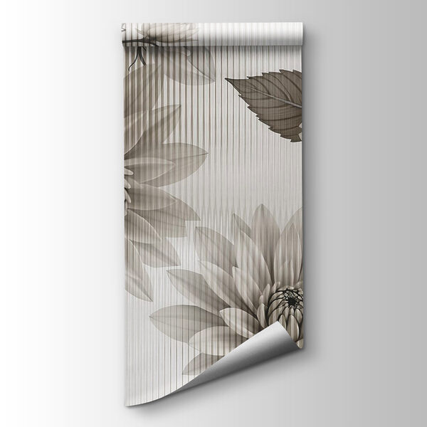 Elegant floral design in muted tones