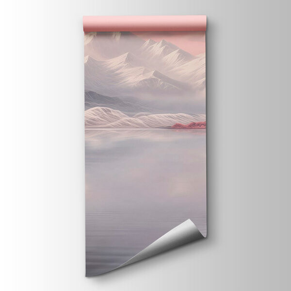 Two flamingos standing in water