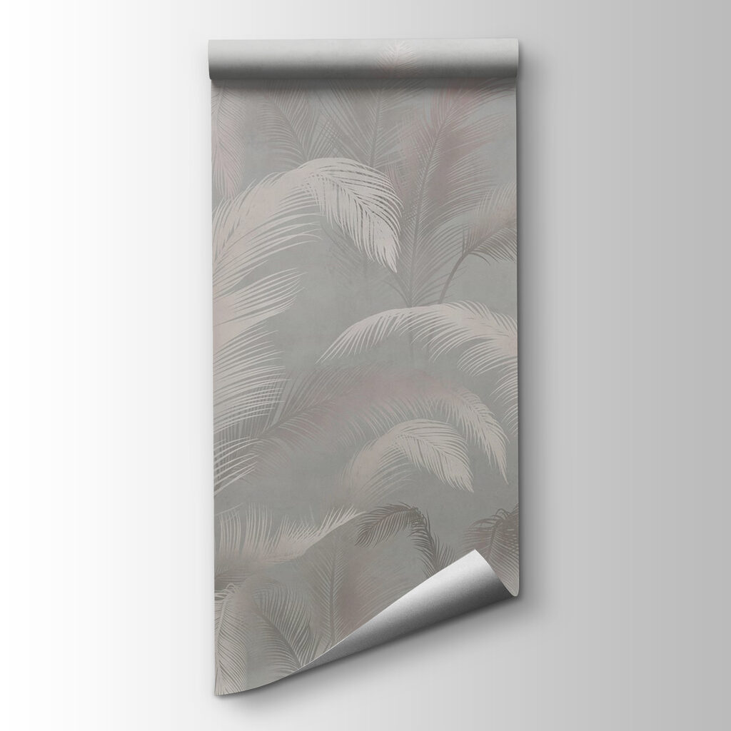Soft palms in a muted background Soft palms in a muted background