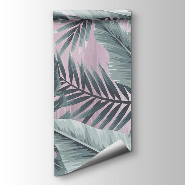 Leafy patterns in cool tones