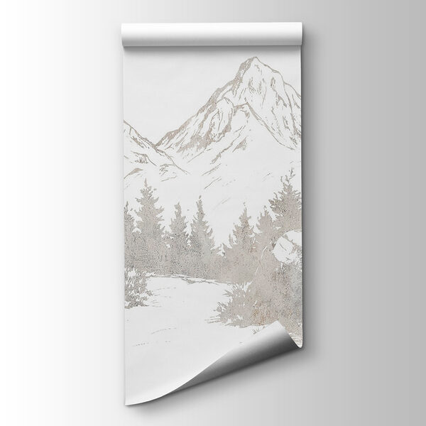 Drawing of a mountain range