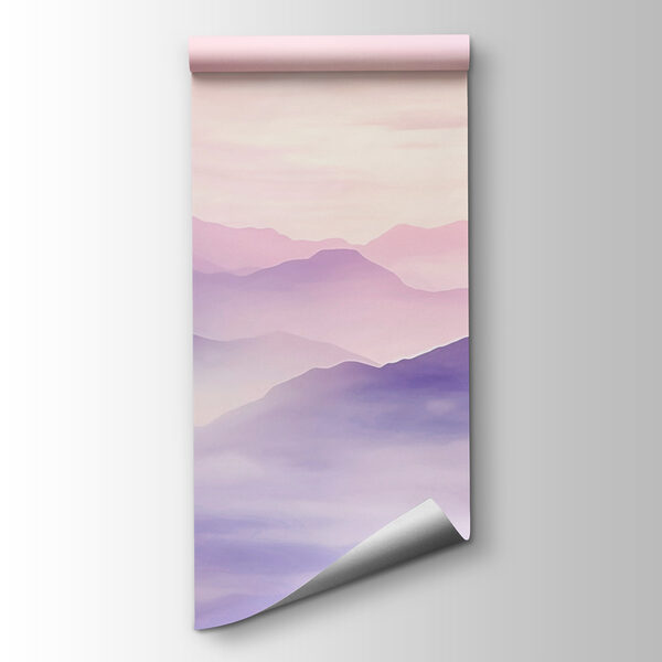 Landscape of mountains with clouds