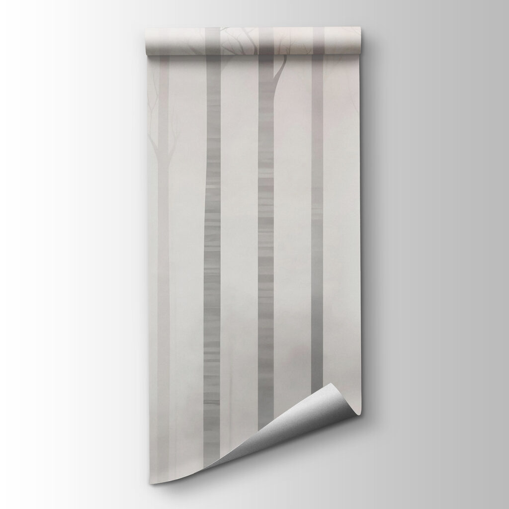 Group of trees in fog