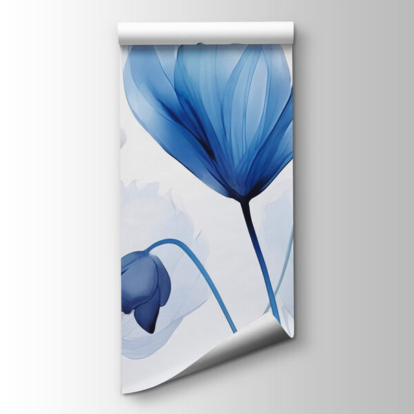 Blue and white flowers