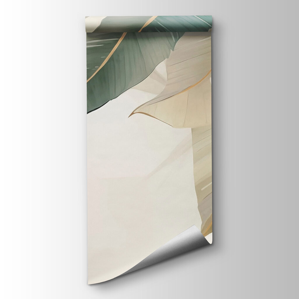 Soft, muted tones of natural leaves