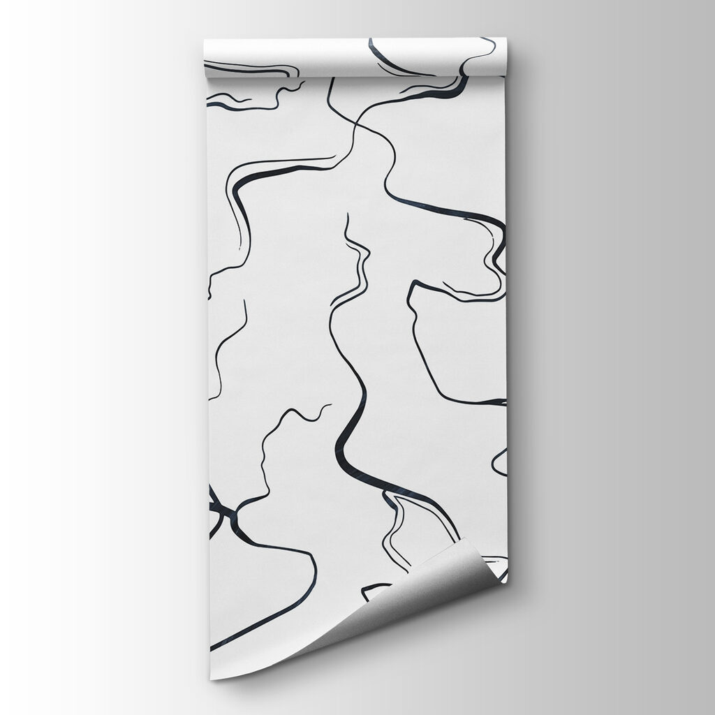 Black and white image of lines Black and white image of lines