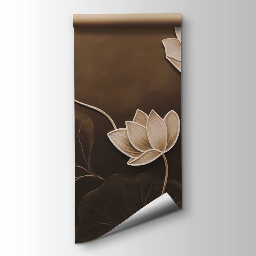 Serene blooms on a muted canvas Serene blooms on a muted canvas