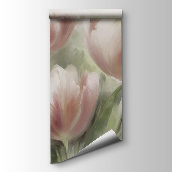 Painting of pink flowers Painting of pink flowers