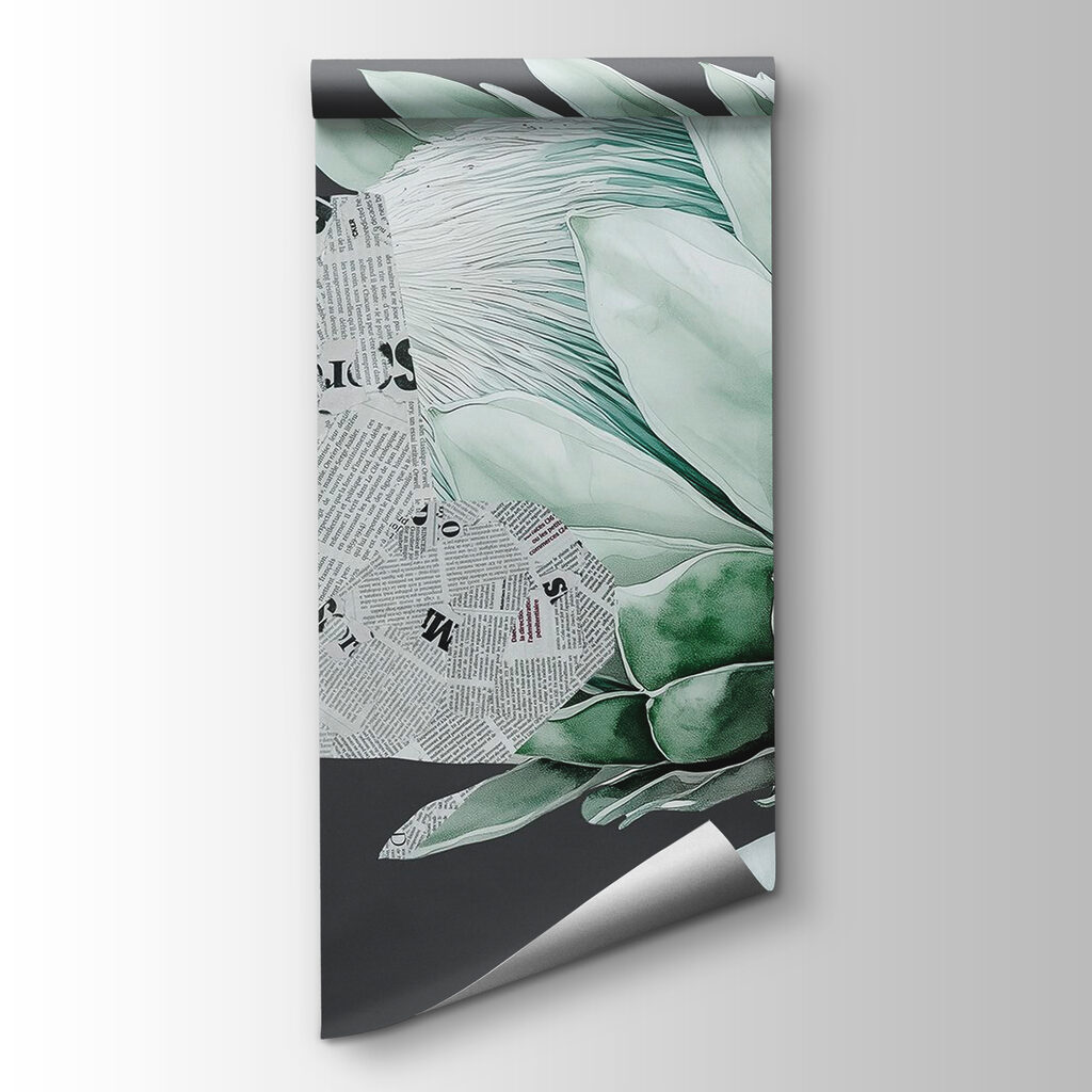 Artichoke with newspaper on it Artichoke with newspaper on it