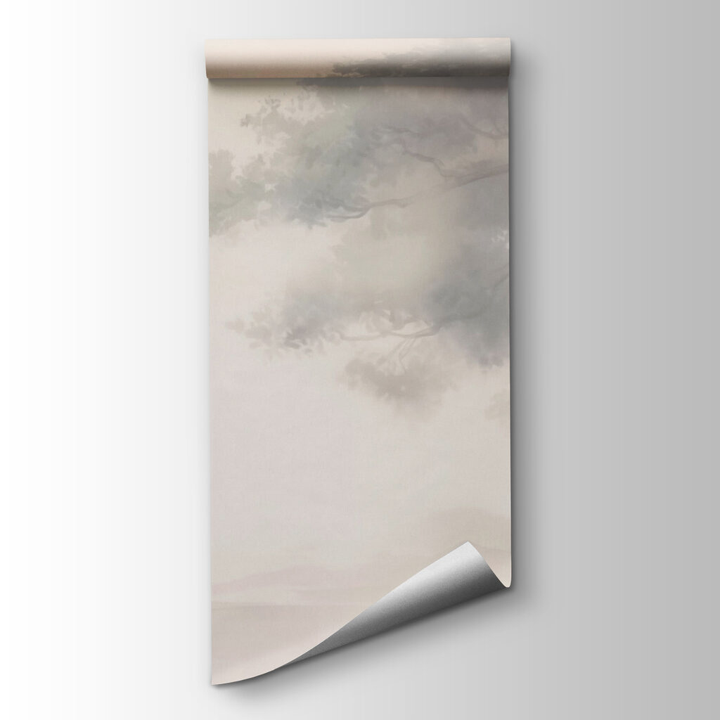 Tree with a rock in the background Tree with a rock in the background