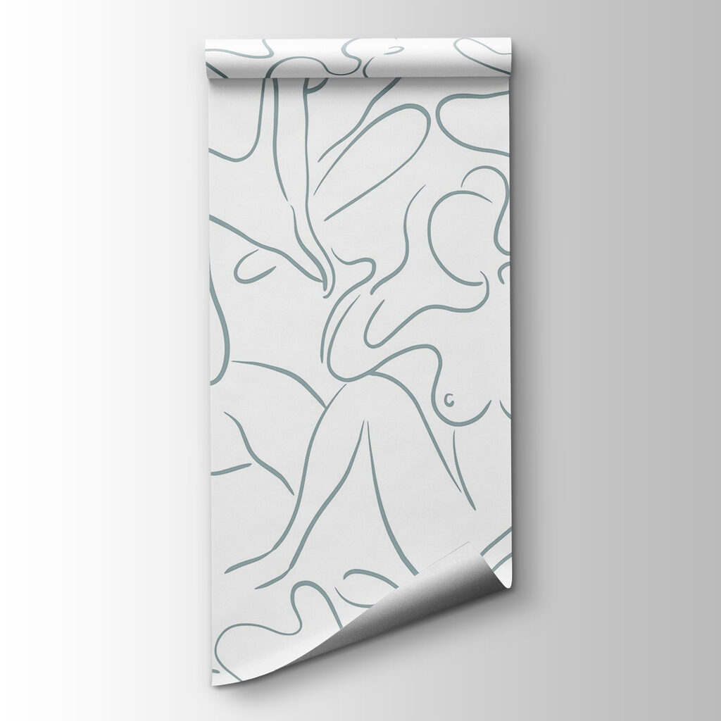 Group of women's body outline