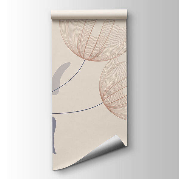 Delicate floral design in soft tones Delicate floral design in soft tones