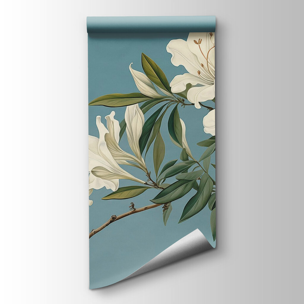 White flowers on a branch