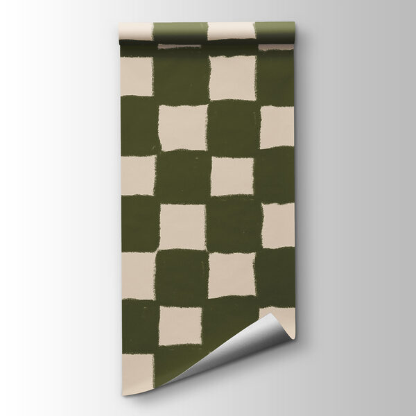 Green and white checkered pattern