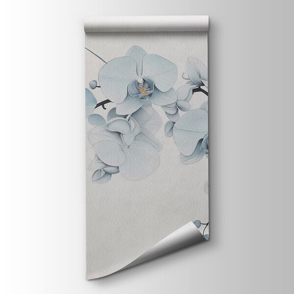 Painting of a branch with white flowers Painting of a branch with white flowers