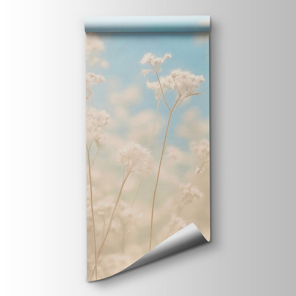 Dreamy flowers in soft sunlight