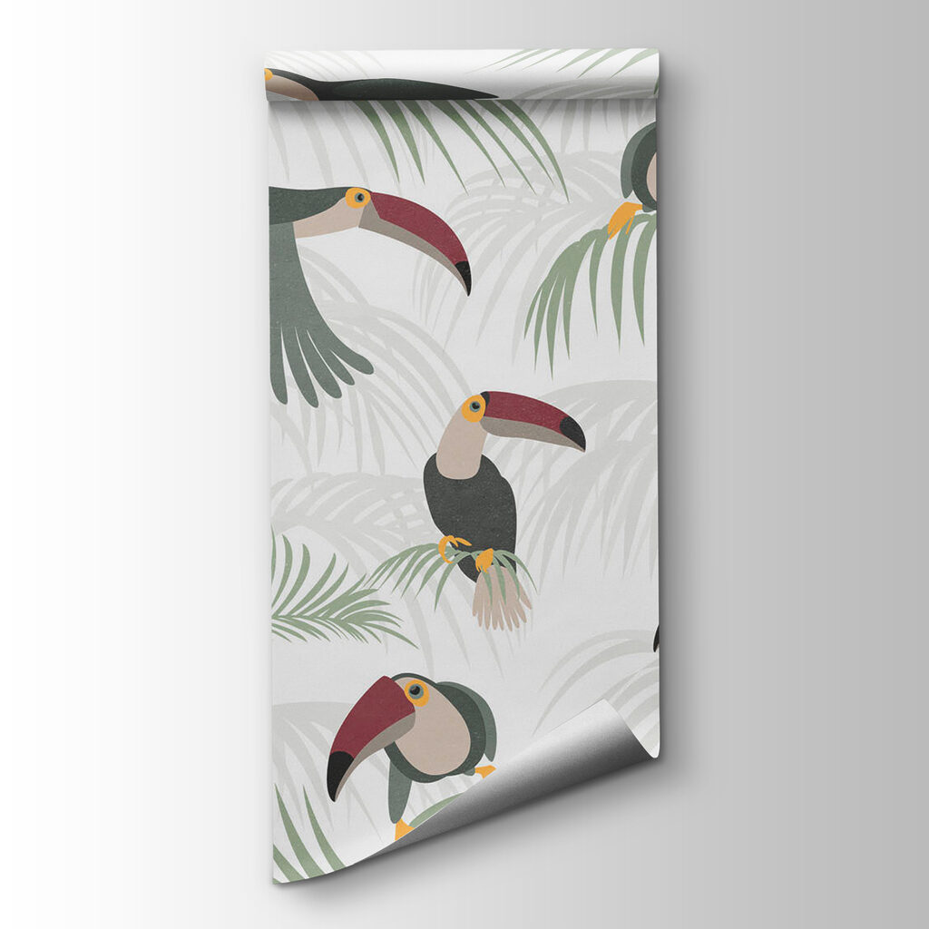 Pattern of birds and plants Pattern of birds and plants