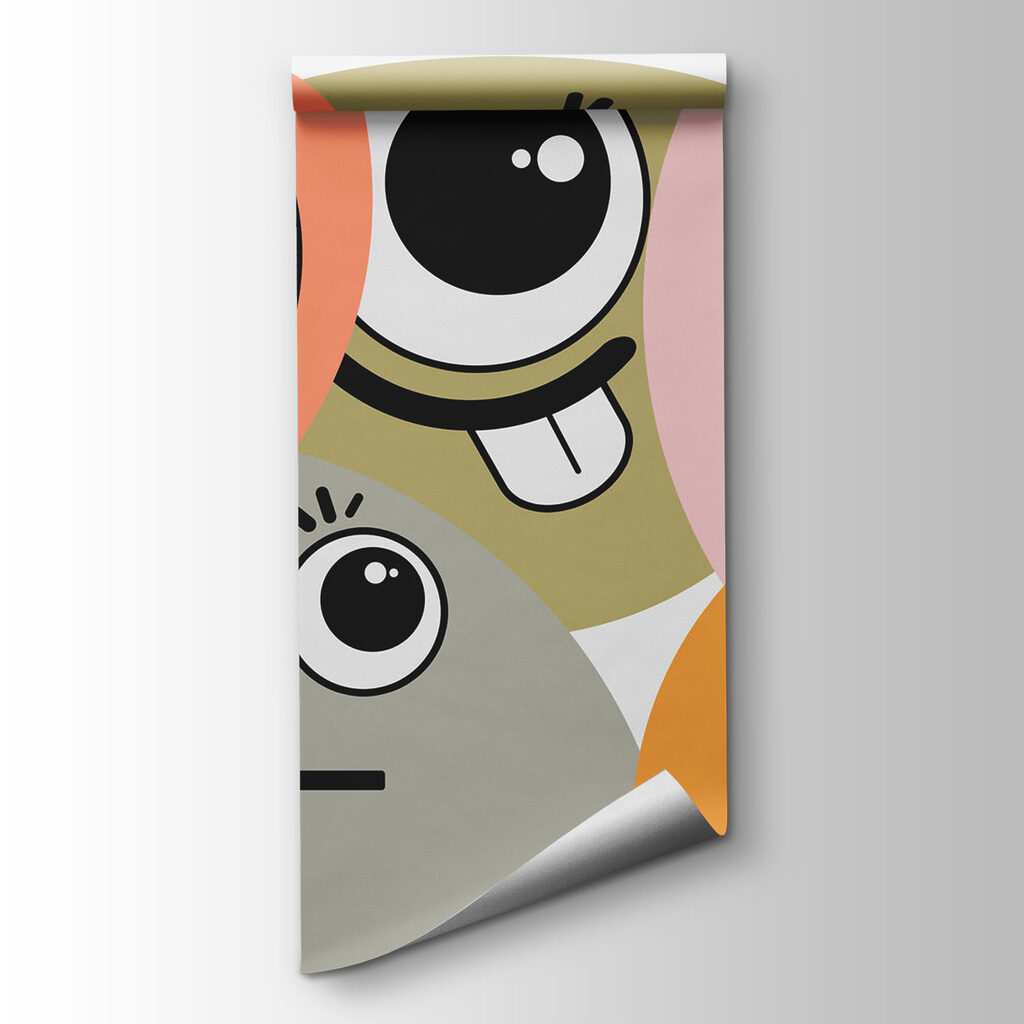 Group of cartoon faces