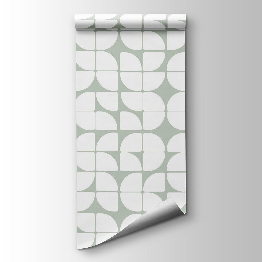 A pattern of white and gray circles