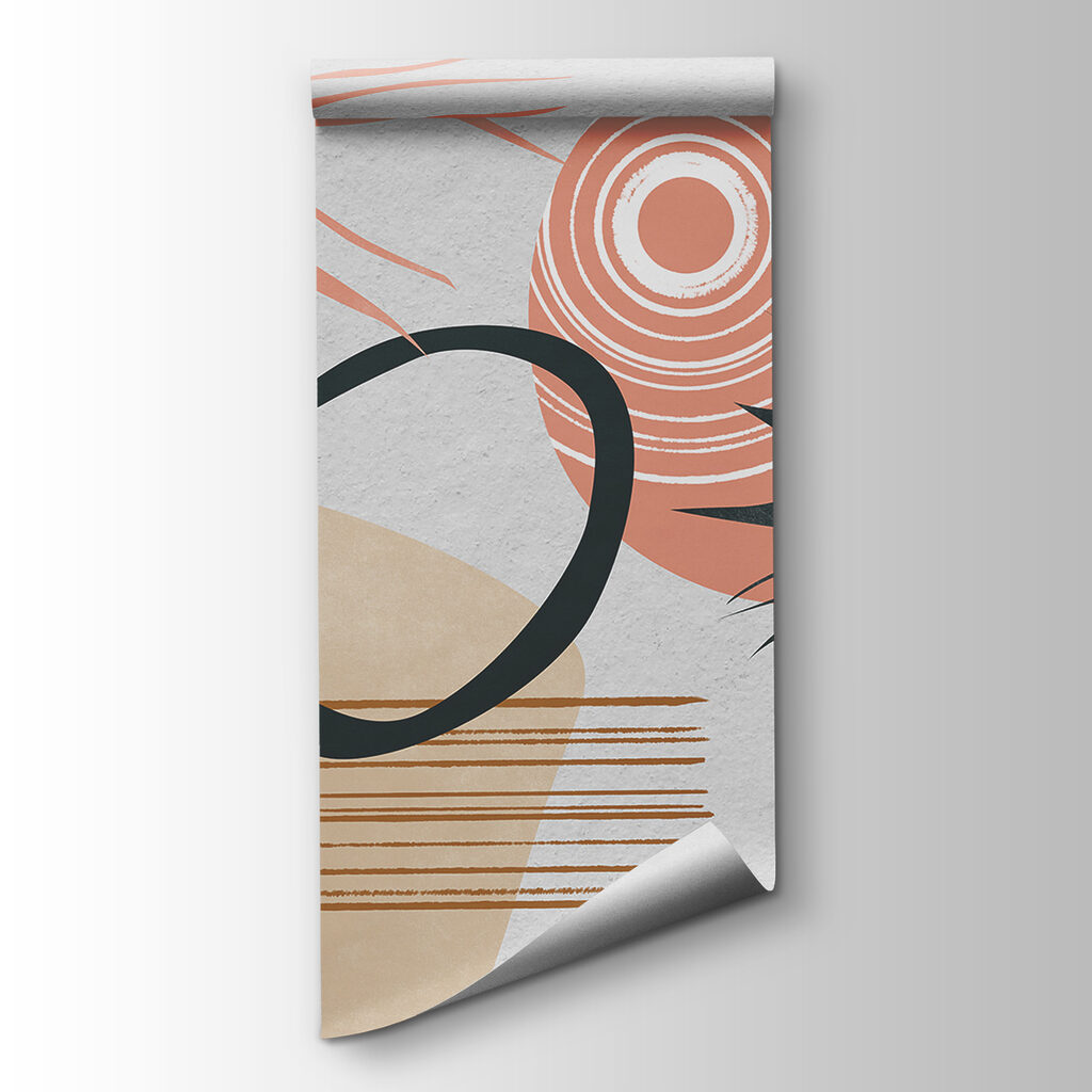 Art piece of art with different shapes and colors