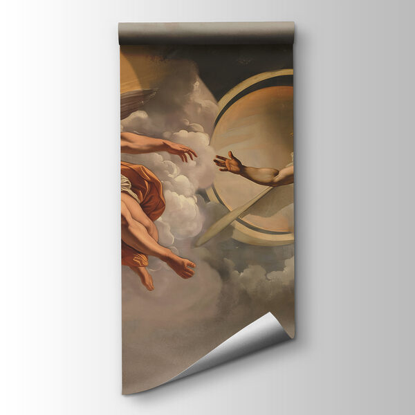 Painting of angels in the sky