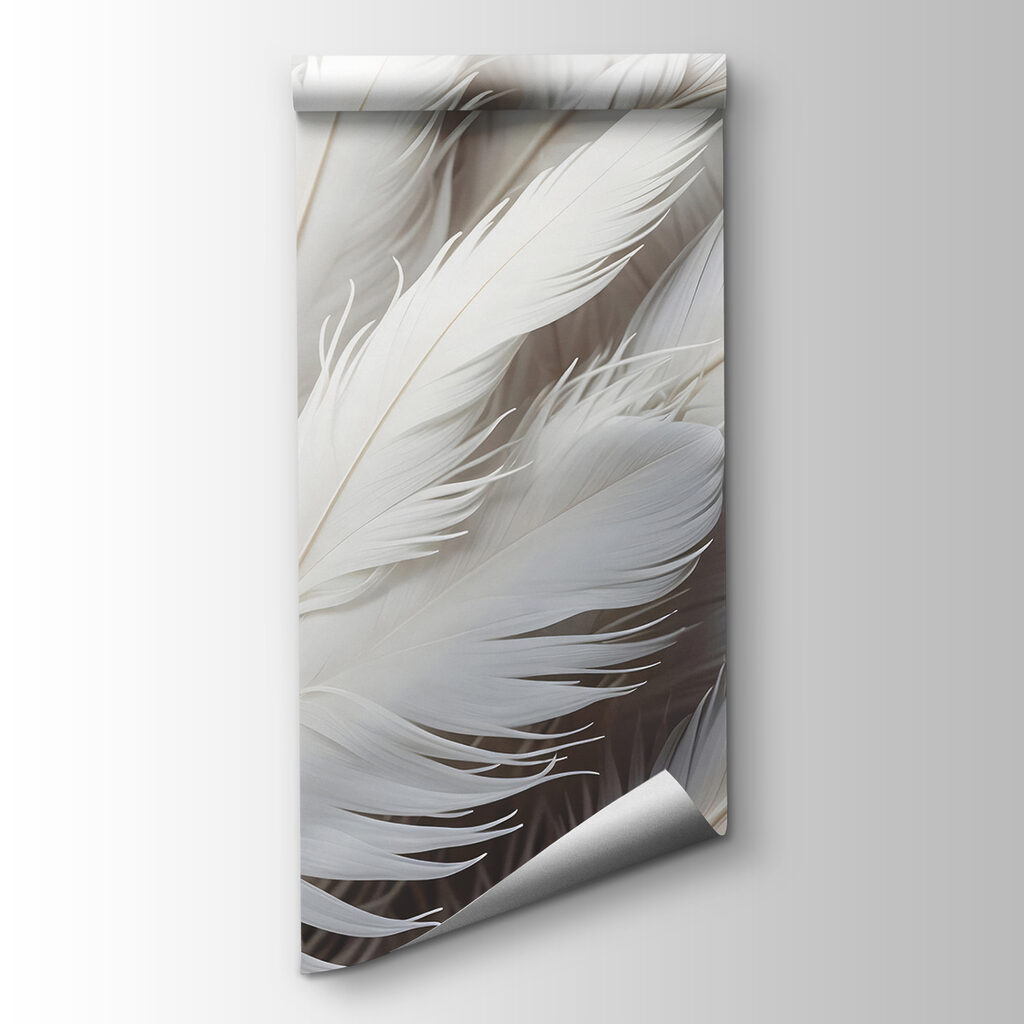 Group of white feathers Group of white feathers