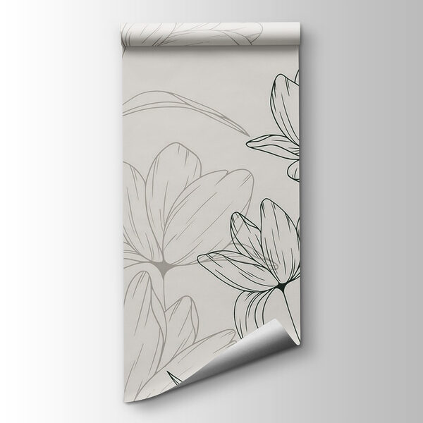 Drawing of flowers on a white background