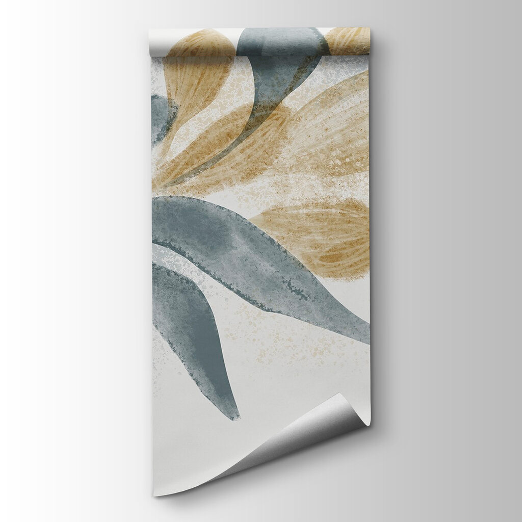 Soft leaves in gentle hues