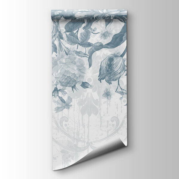 Delicate floral pattern in cool tones Delicate floral pattern in cool tones
