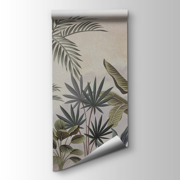 Wall painting of plants and birds Wall painting of plants and birds