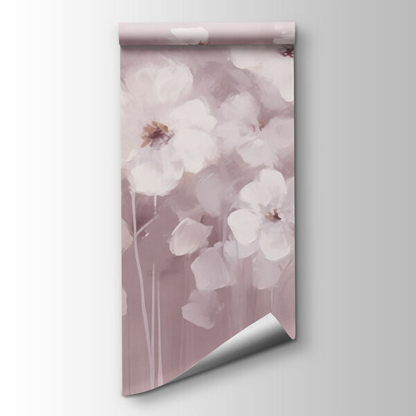 Painting of white flowers Painting of white flowers