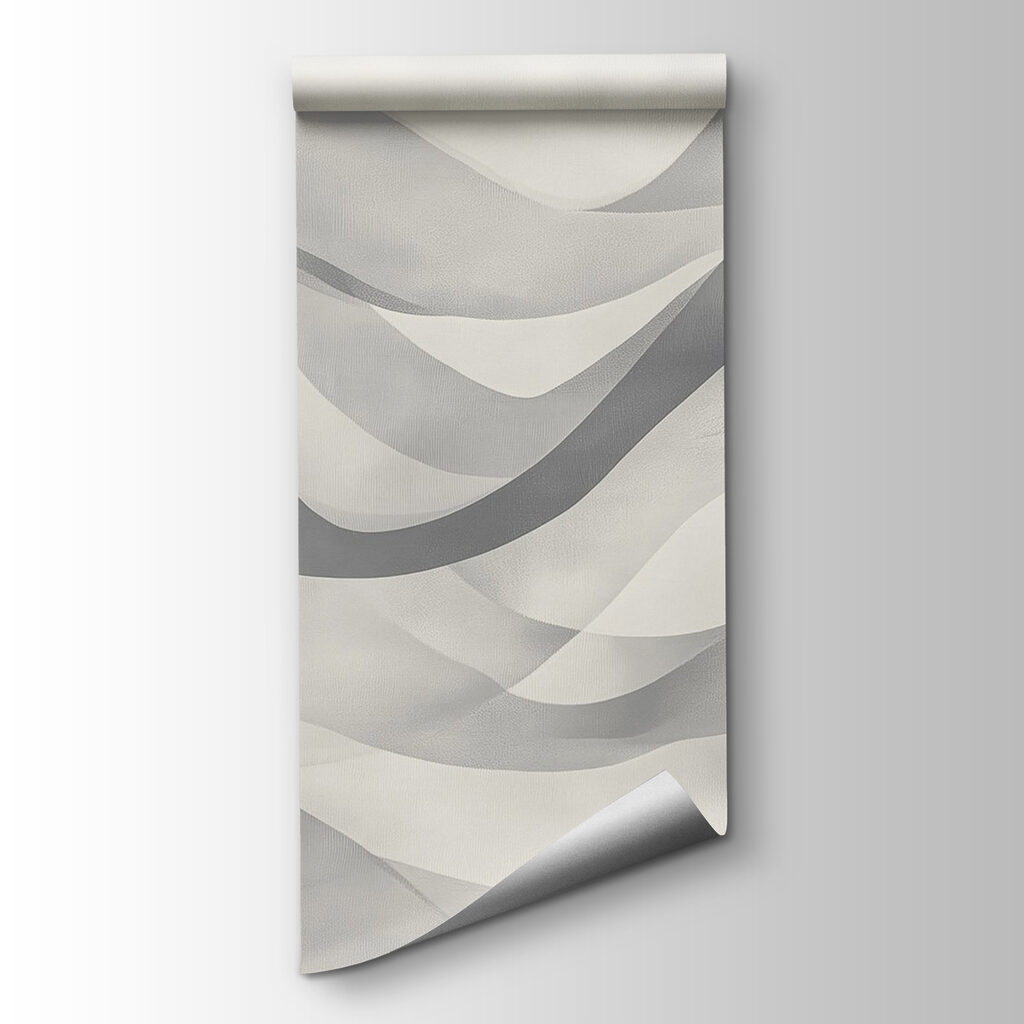 Grey and white background with wavy lines Grey and white background with wavy lines
