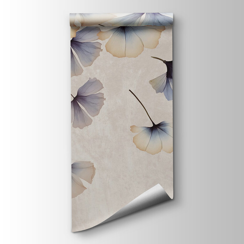 Falling petals in soft hues Falling petals in soft hues