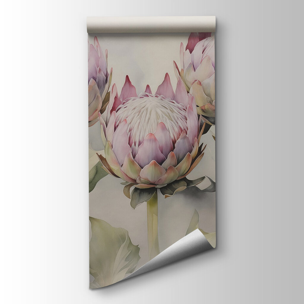 Group of flowers with leaves Group of flowers with leaves