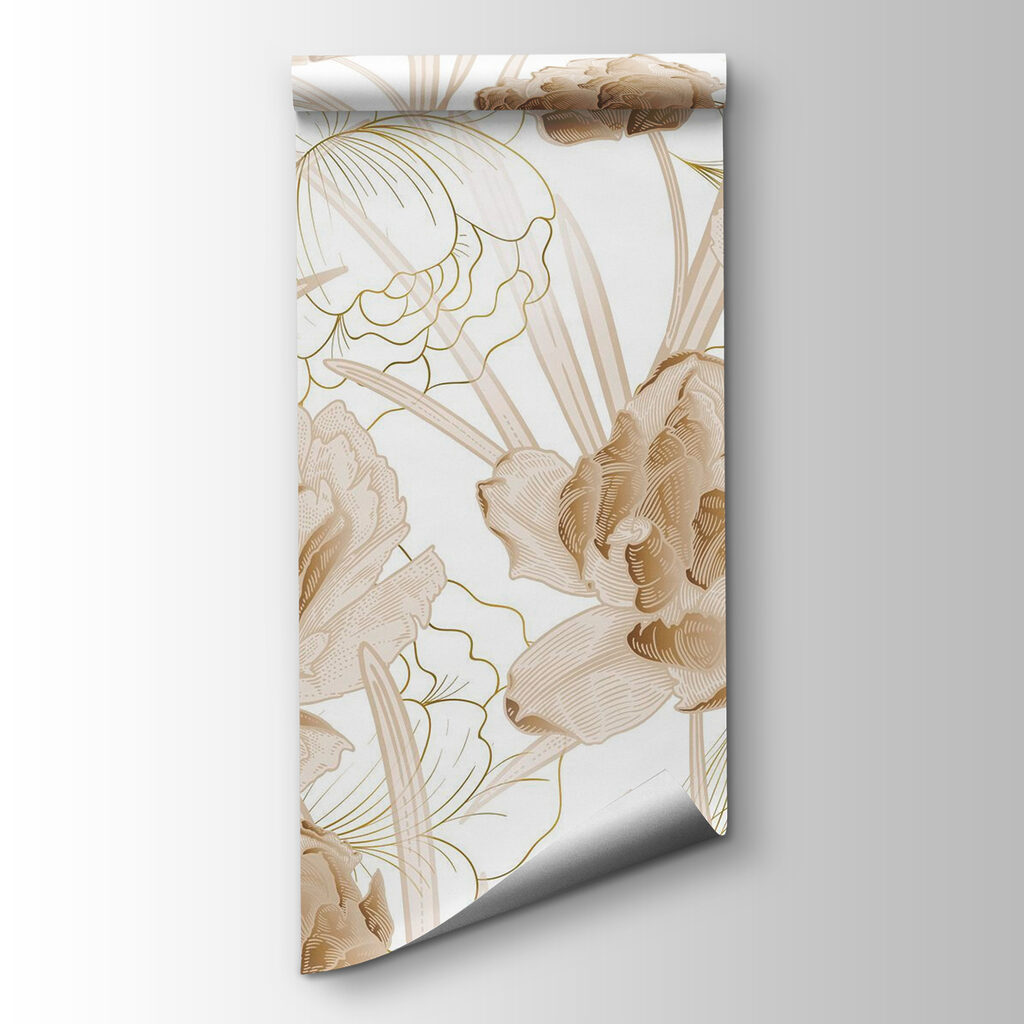 Elegant floral design in muted tones