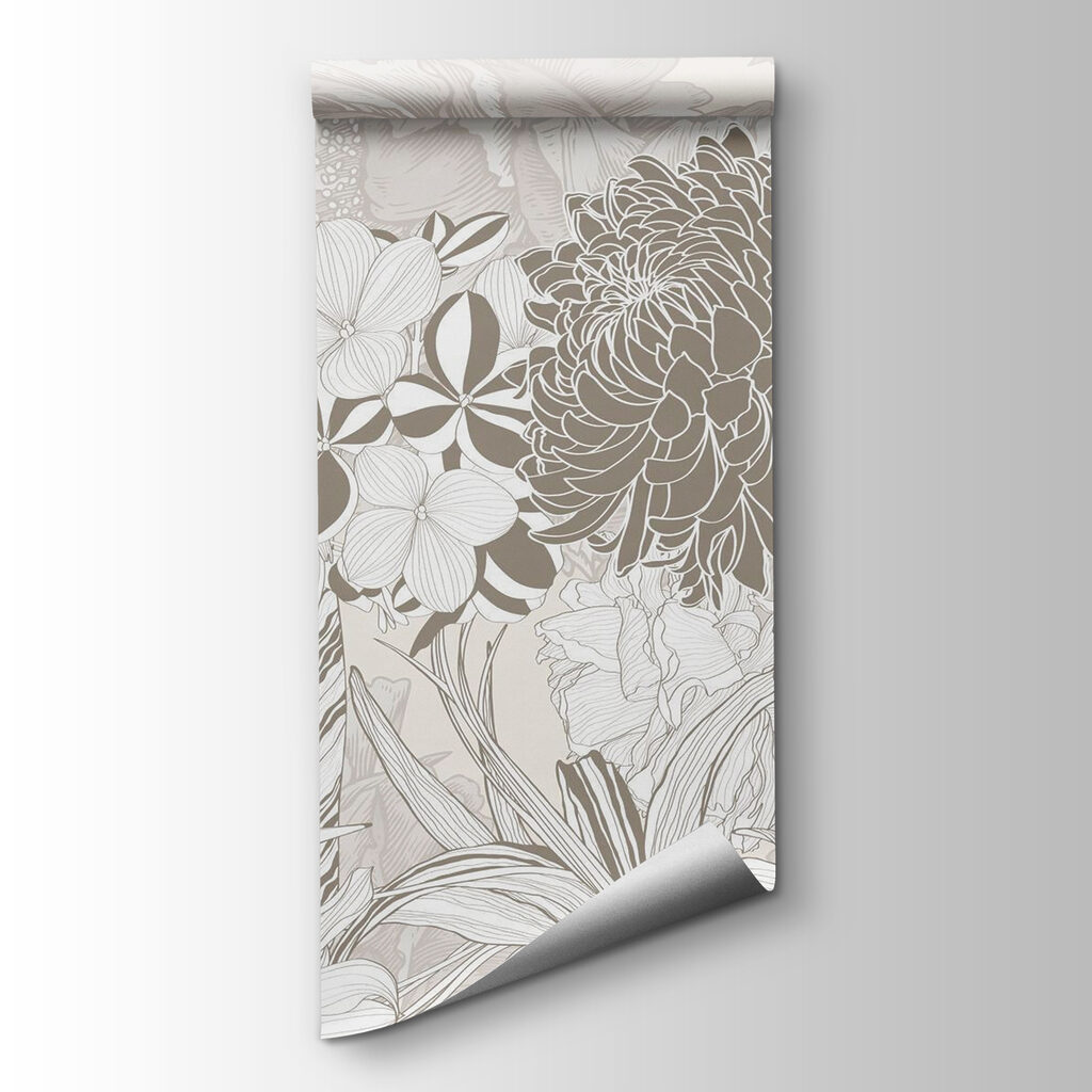 Floral patterns in delicate tones Floral patterns in delicate tones