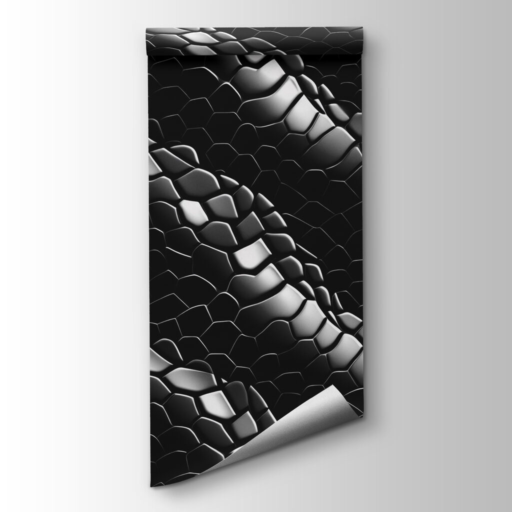 Dynamic abstract pattern in dark hues