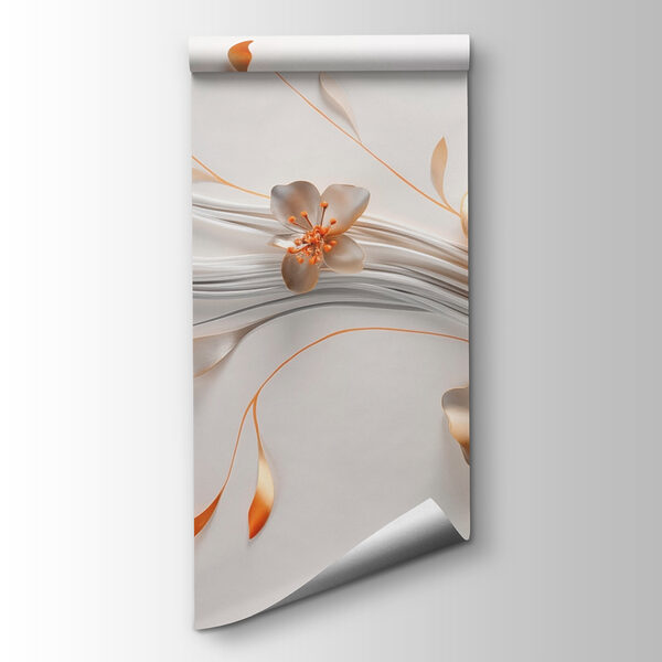 Elegant floral design with flowing details Elegant floral design with flowing details