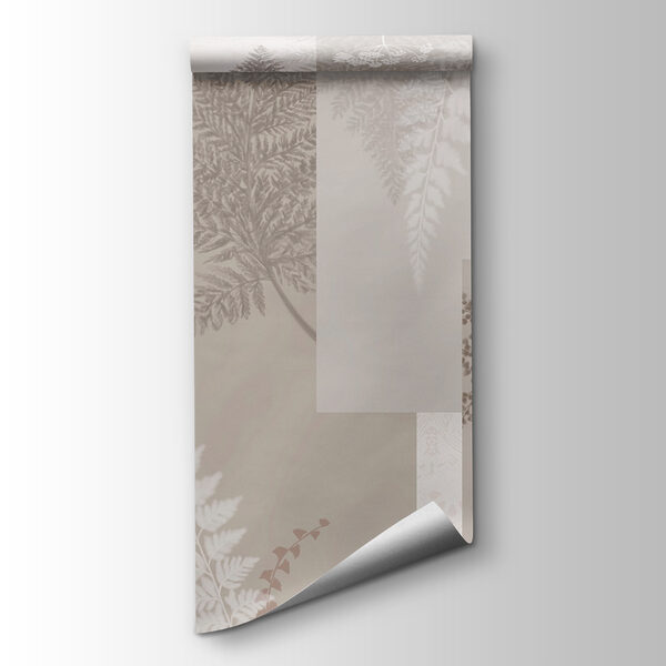 Grey and white floral pattern