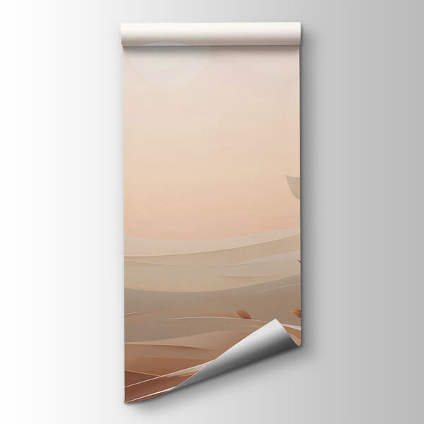 Painting of flowers in a desert Painting of flowers in a desert