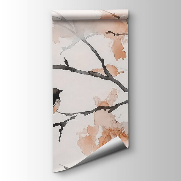 Group of birds sitting on a tree branch