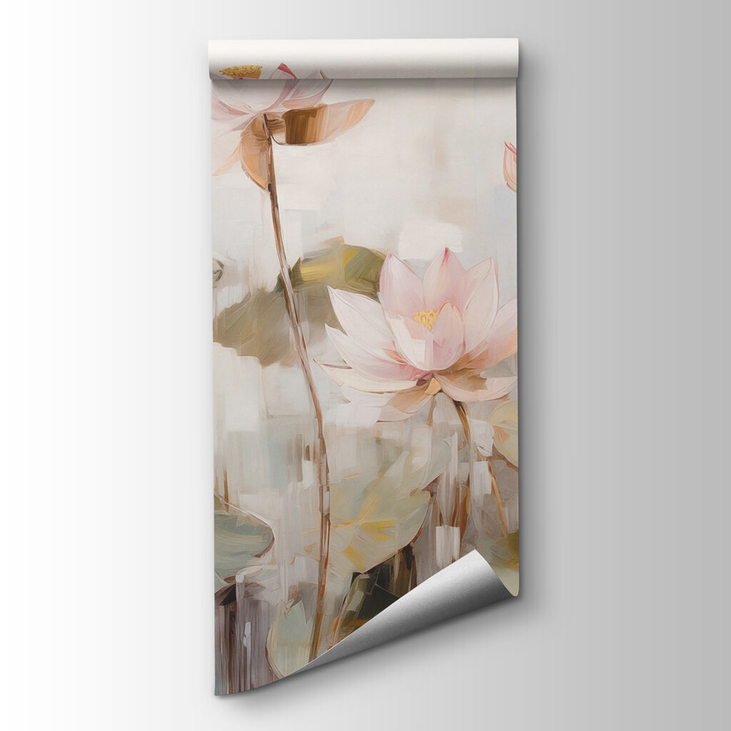 Painting of flowers and leaves Painting of flowers and leaves