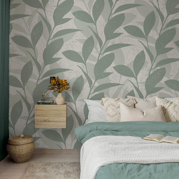 Padrão de folhas sobre fundo branco Padrão de folhas sobre fundo branco