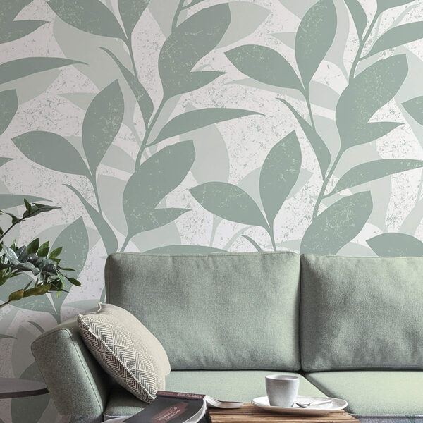 Padrão de folhas sobre fundo branco Padrão de folhas sobre fundo branco