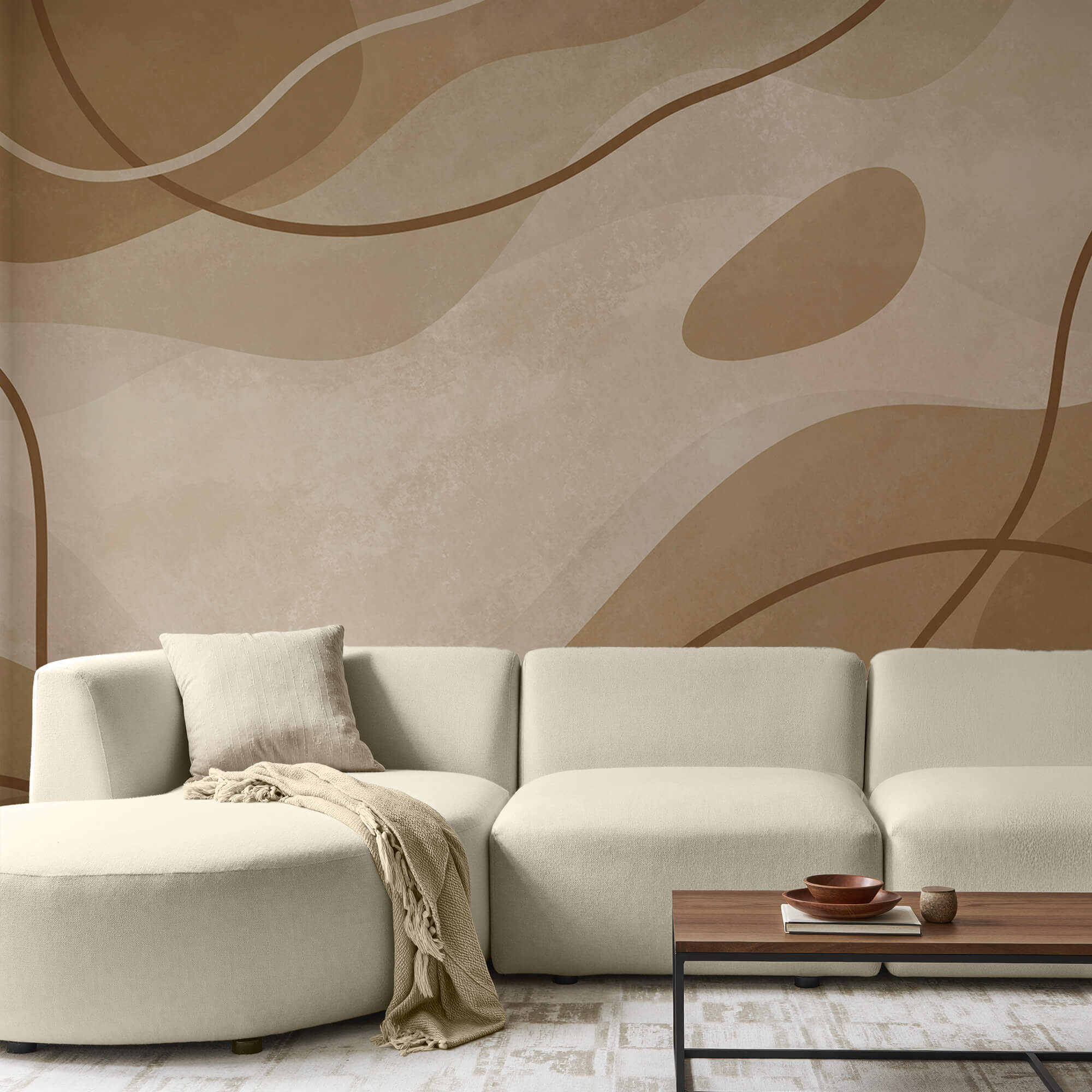 Fundo marrom e branco