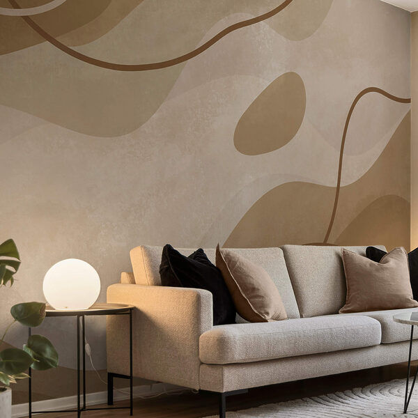 Fundo marrom e branco