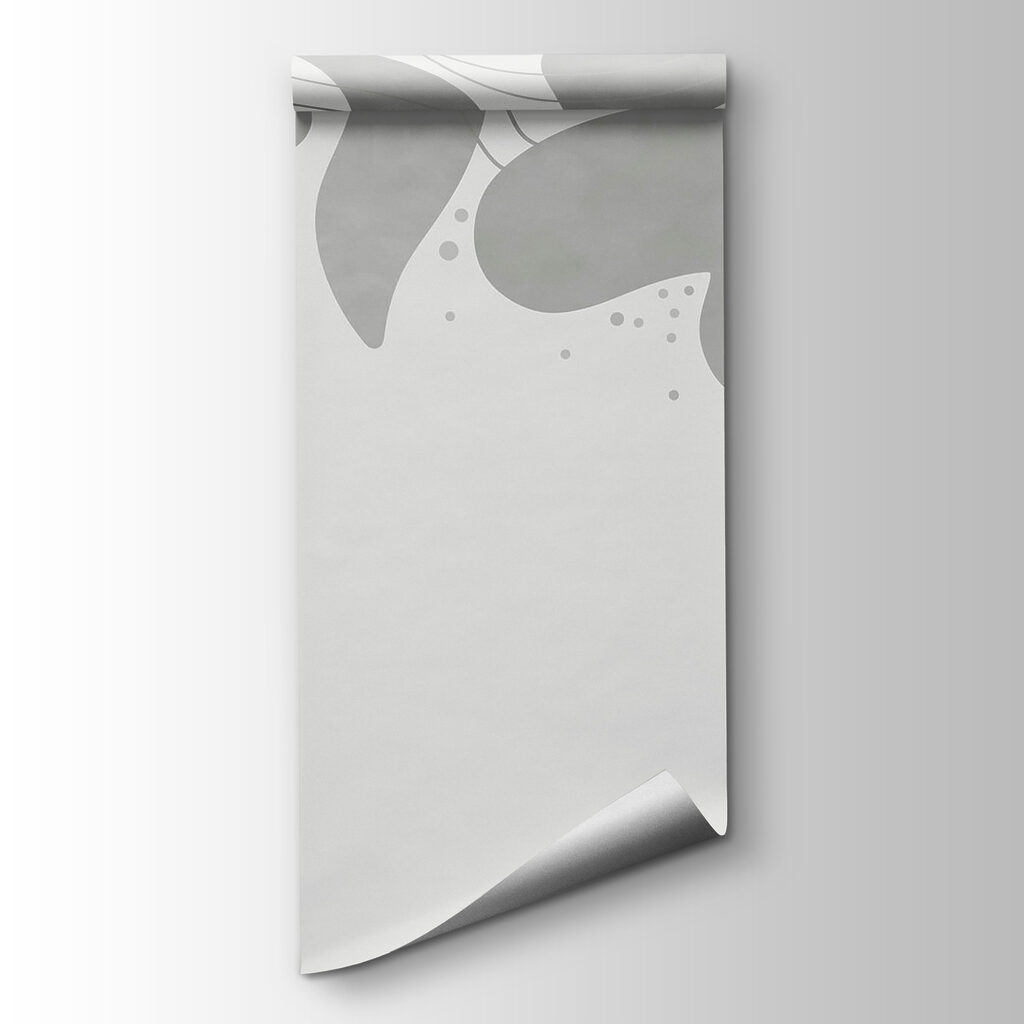 Grey and white background with leaves Grey and white background with leaves