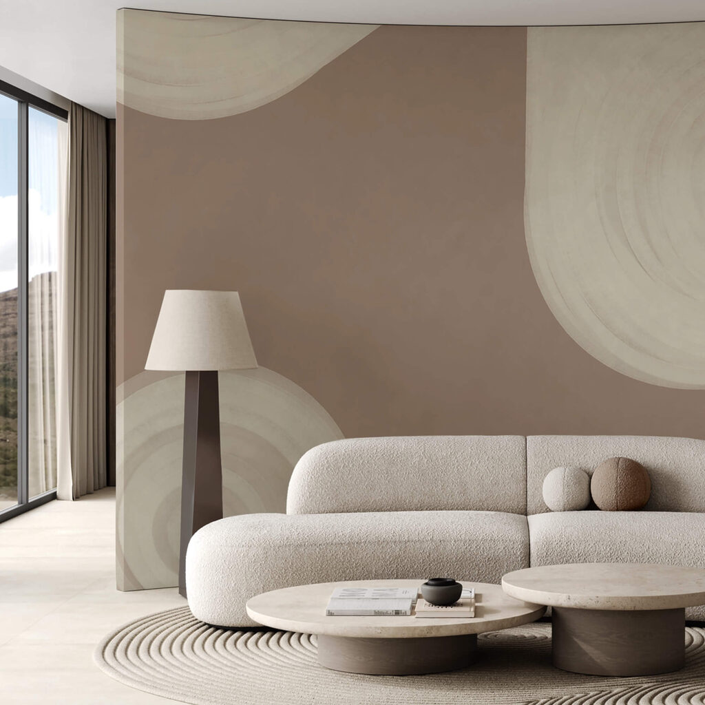 Círculos brancos espirais