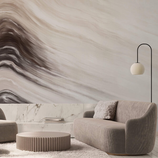 Ondas abstratas em tons suaves Ondas abstratas em tons suaves